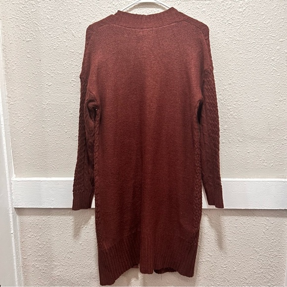 Tahari Brown Long Open Cardigan NWT Small - Picture 7 of 8